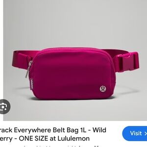 Lululemon Everywhere Belt Bag - 1L - Wild Berry